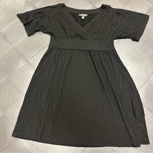 FOURTH & TOWNE WOMENS BLACK XL SHORT SLEEVE DRESS